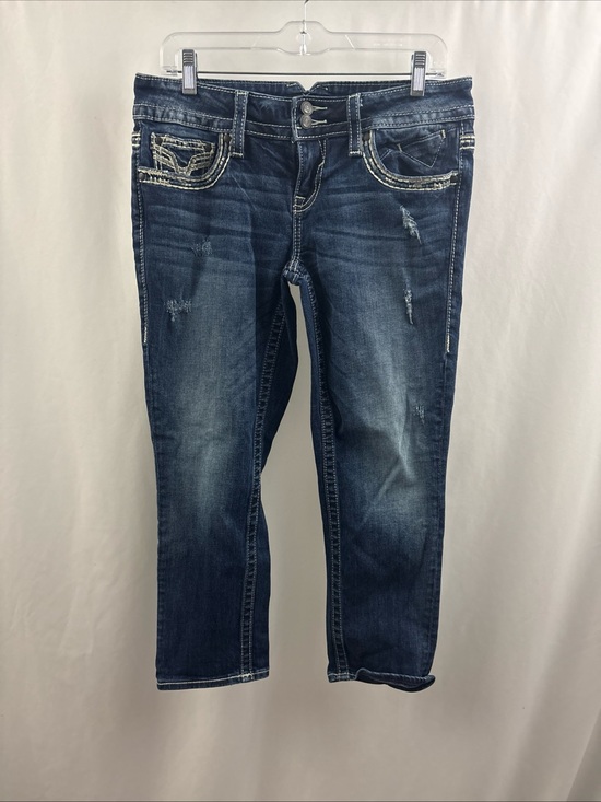 Vigoss Denim - Vigoss The Dublin Capri Women’s Size 7/8 Length 23 Distressed Jeans
